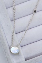 Load image into Gallery viewer, Geometric Moonstone Pendant Necklace