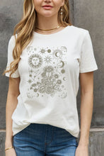 Load image into Gallery viewer, Simply Love Full Size Celestial Graphic Short Sleeve Cotton Tee