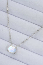 Load image into Gallery viewer, Geometric Moonstone Pendant Necklace