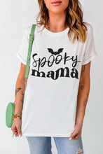 Load image into Gallery viewer, Spooky Mama Halloween Bat Graphic Tee