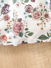 Load image into Gallery viewer, Floral Print Frill Trim Flounce Sleeve Dress