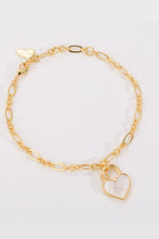 Load image into Gallery viewer, Heart Lock Charm Bracelet