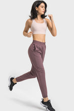 Load image into Gallery viewer, Elastic Waist Yoga Joggers with Pockets