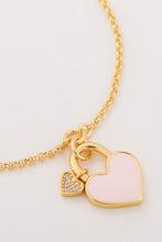 Load image into Gallery viewer, Heart Lock Charm Bracelet