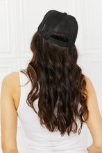 Load image into Gallery viewer, Fame Falling For You Trucker Hat in Black