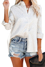 Load image into Gallery viewer, Turn-Down Collar Embossed Button Shirt