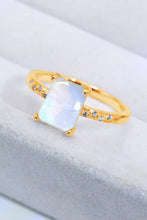 Load image into Gallery viewer, Square Moonstone Ring