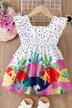 Load image into Gallery viewer, Girls Printed Ruffled Dress