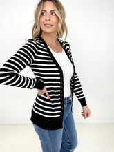 Load image into Gallery viewer, Zenana Striped Snap Button Cardigan
