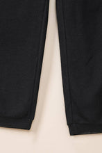 Load image into Gallery viewer, Textured Black Sleeveless V-Neck Pocketed Jumpsuit