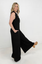 Load image into Gallery viewer, Jade By Jane Button Up Textured Wide Leg Jumpsuit