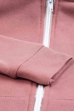 Load image into Gallery viewer, Girls Zip-Up Drawstring Hooded Jacket with Pockets