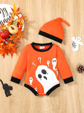 Load image into Gallery viewer, Ghost Graphic Long Sleeve Bodysuit