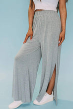 Load image into Gallery viewer, Side Slits Wide Leg High Waist Pants