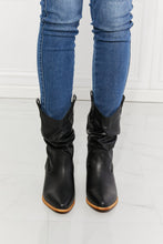 Load image into Gallery viewer, MMShoes Better in Texas Scrunch Cowboy Boots in Black