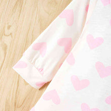 Load image into Gallery viewer, Heart Print Ruffle Hem Dress