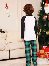 Load image into Gallery viewer, Graphic Top and Plaid Pants Set