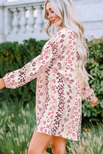 Load image into Gallery viewer, Leopard V-Neck Balloon Sleeve Babydoll Dress