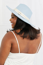 Load image into Gallery viewer, Fame Summer Blues Fedora Hat