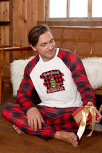 Load image into Gallery viewer, Graphic Top and Plaid Pants Set