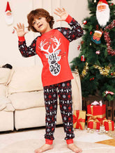 Load image into Gallery viewer, Reindeer Graphic Top and Pants Set
