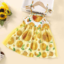 Load image into Gallery viewer, Fruit Print Tie Shoulder Dress