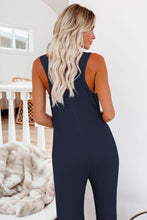 Load image into Gallery viewer, Pocketed Thermal Sleeveless Jumpsuit