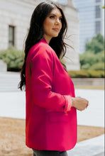 Load image into Gallery viewer, Leopard Lining One-Button Lapel Collar Blazer