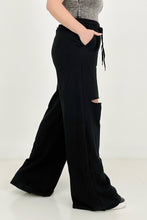 Load image into Gallery viewer, Zenana French Terry Laser Cut Pants With Pockets
