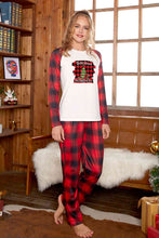 Load image into Gallery viewer, Graphic Top and Plaid Pants Set