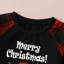 Load image into Gallery viewer, MERRY CHRISTMAS Graphic Top and Plaid Pants Set