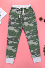 Load image into Gallery viewer, Green Camo Print Knit Sport Pants
