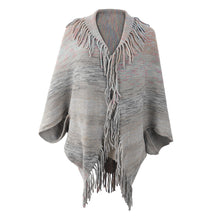 Load image into Gallery viewer, Ultra Soft Oversized Lapel Neck Batwing Sleeve Fringe Sweater Cardigan
