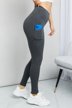 Load image into Gallery viewer, Zenana Ready to Roll Full Size Wide Waistband Pocket Leggings in Ash Grey