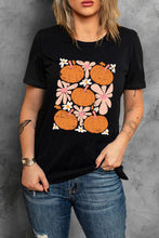 Load image into Gallery viewer, Pumpkin Flower Square Graphic Tee