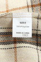 Load image into Gallery viewer, Double Take Plaid Contrast Corduroy Shacket
