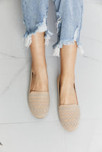 Load image into Gallery viewer, Forever Link Rhinestone Flats in Beige