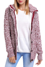 Load image into Gallery viewer, Long Sleeve Button-Up Hooded Cardigans