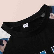 Load image into Gallery viewer, HELLO BOY Graphic Tee and Camouflage Shorts Set