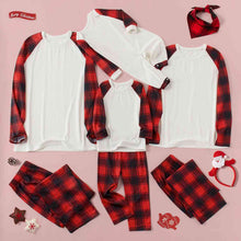 Load image into Gallery viewer, Raglan Sleeve Top and Plaid Pants Set