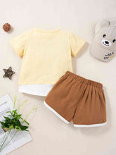 Load image into Gallery viewer, Round Neck Short Sleeve T-Shirt and Shorts Set