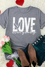 Load image into Gallery viewer, LOVE EVERYBODY Short Cuffed Sleeve T-Shirt