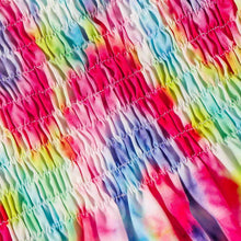 Load image into Gallery viewer, Tie-Dye Smocked Tie-Shoulder Dress