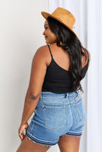Load image into Gallery viewer, Zenana Full Size Quarter-Snap Ribbed Cami in Black
