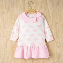 Load image into Gallery viewer, Heart Print Ruffle Hem Dress