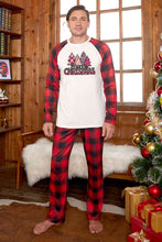 Load image into Gallery viewer, MERRY CHRISTMAS Graphic Top and Plaid Pants Set