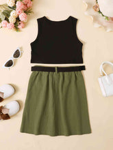 Load image into Gallery viewer, Girls Ribbed Tank and Skirt Set
