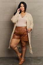 Load image into Gallery viewer, HEYSON Boho Chic Full Size Western Knit Fringe Cardigan
