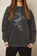 Load image into Gallery viewer, Simply Love Simply Love Full Size Dropped Shoulder Butterfly Graphic Hoodie