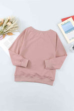 Load image into Gallery viewer, Girls Raglan Sleeve Ribbed Trim Sweatshirt